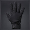 Black glove on a dark gray background