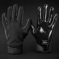 Cold Grip waterproof football gloves - front and back view